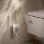 Щетка для унитаза Hansgrohe AddStoris S 41782140 с держателем, бронза брашированная
