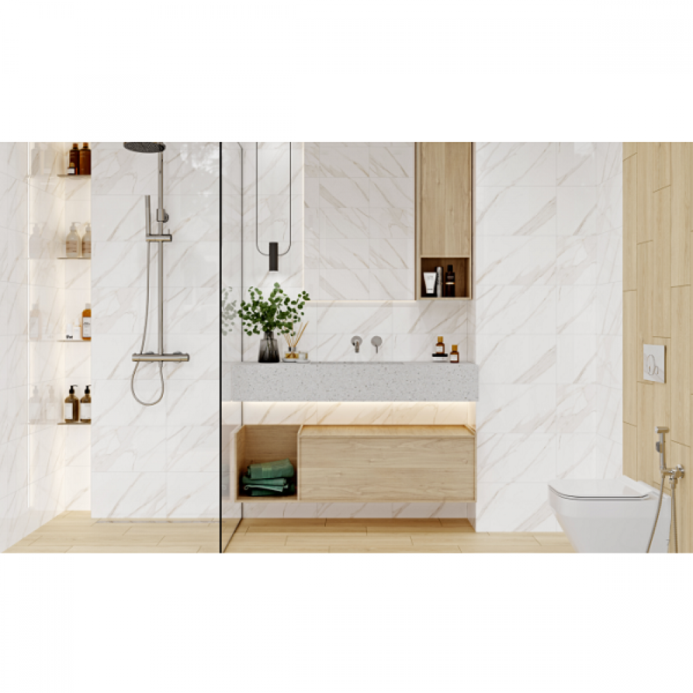 Плитка Cersanit Loren White Glossy 25x40 см