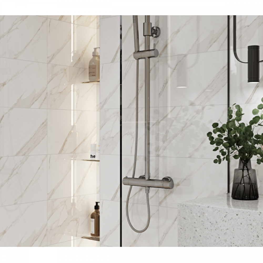 Плитка Cersanit Loren White Glossy 25x40 см