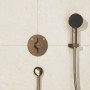 Смеситель скрытого монтажа для душа Hansgrohe DuoTurn S 75418140 бронза матовый