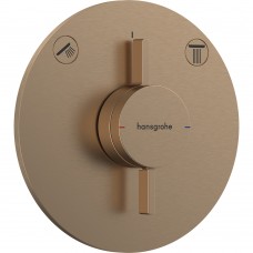Змішувач прихованого монтажу для душу Hansgrohe DuoTurn S 75418140 бронза матовий