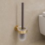 Щетка для унитаза с держателем Devit Flow DFL53071002BG, подвесная, цвет Brushed Gold PVD