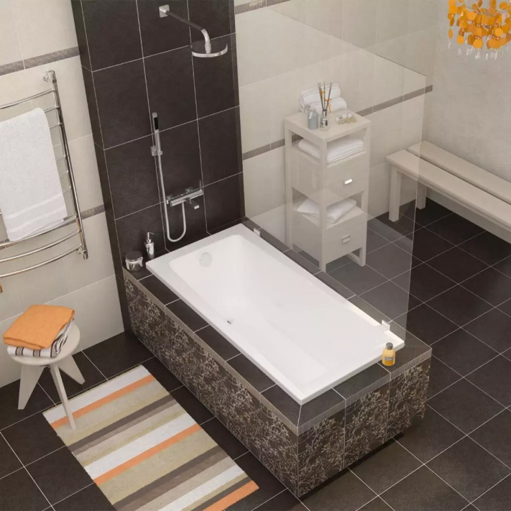Ванна акриловая Geberit Selnova Square 554.386.01.1 180х80 см с ножками
