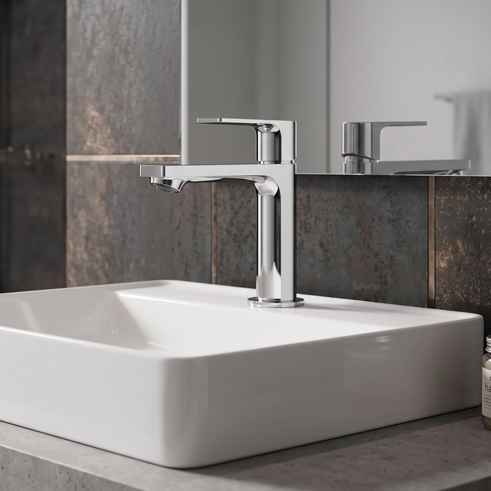 Смеситель для раковины Hansgrohe Rebris E CoolStart EcoSmart 72589000 хром