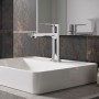 Смеситель для раковины Hansgrohe Rebris E CoolStart EcoSmart 72589000 хром