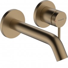 Змішувач прихованого монтажу для раковини Hansgrohe Tecturis S 73350140 вилив 16,5 см, зовнішня частина, бронза