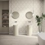 Фриз Ape Zocalo Bellagio Bianco 10x60 см