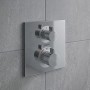 Смеситель скрытого монтажа для душа Hansgrohe Ecostat Square 15714000 с термостатом