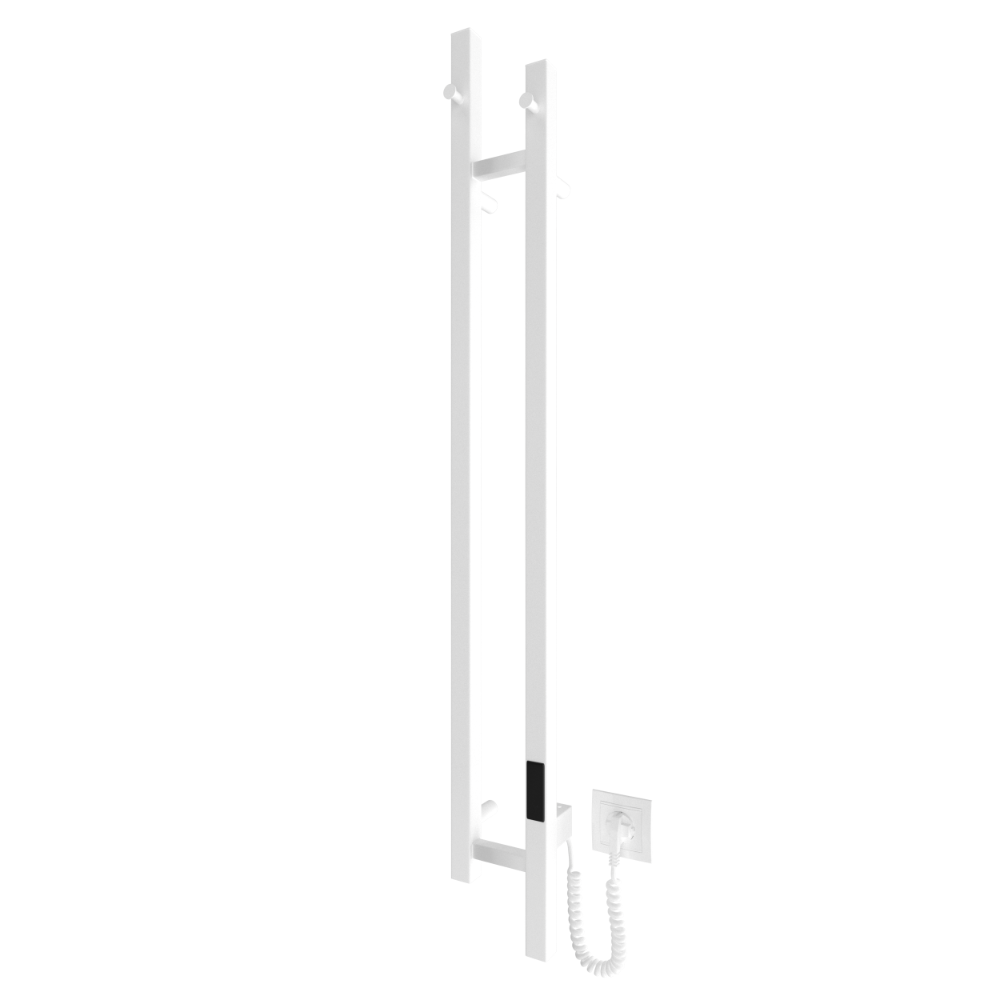 Полотенцесушитель электрический Devit Stretto DST117014000W 1170х140мм, с комплектом скрытого подключения, цвет белый матовый