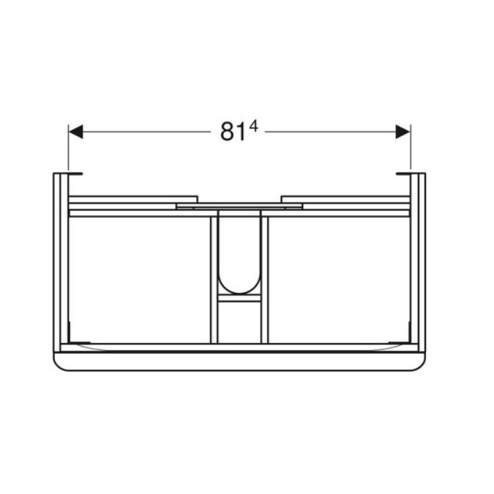 Тумба для раковины Geberit Smyle Square 500.354.00.1 подвесная белый