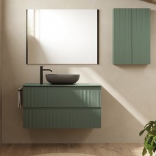 Тумба Royo Vora 131775 100 см підвісна зі стільницею 131454 mineral green (зелений)