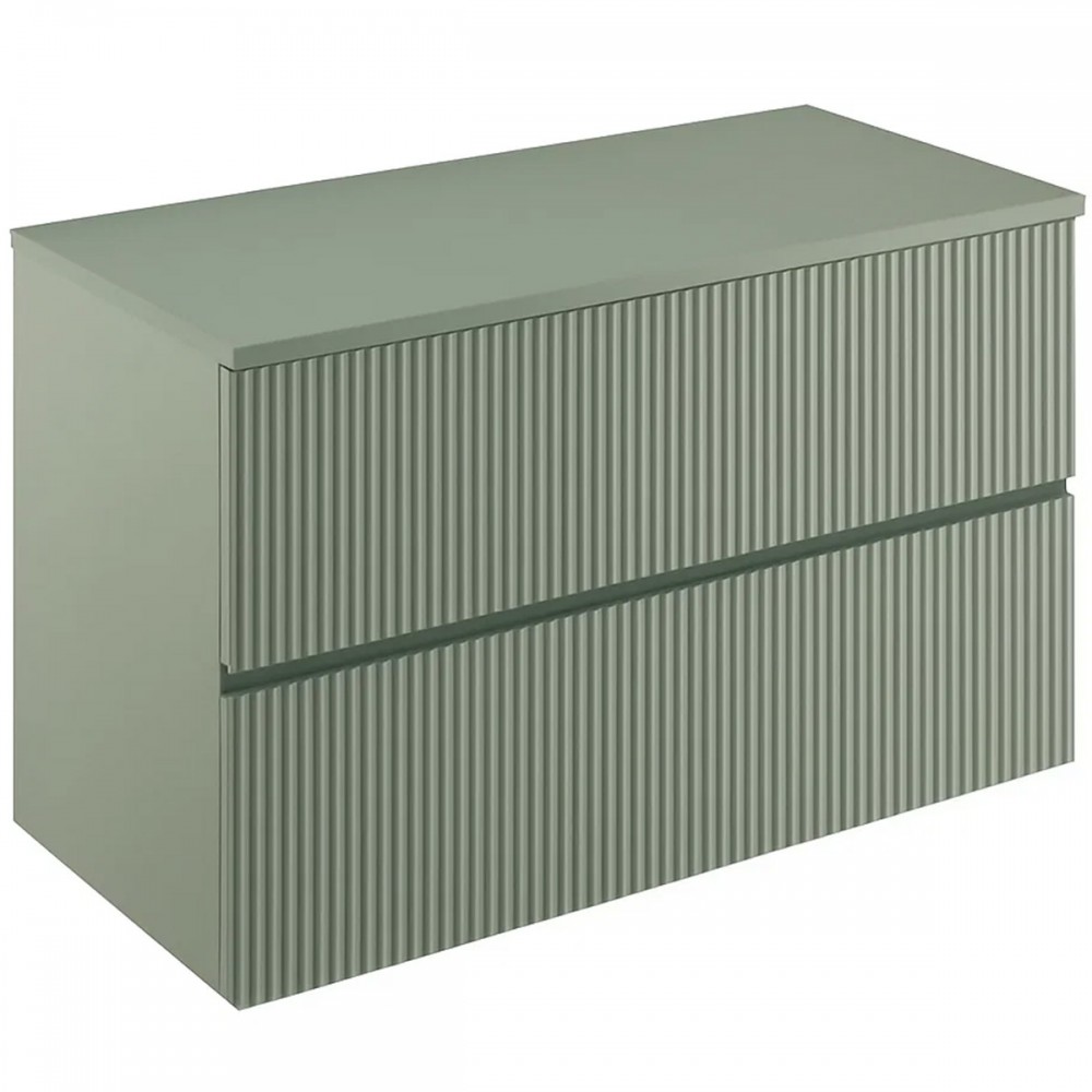 Тумба Royo Vora 131775 100 см подвесная со столешницей 131454 mineral green (зеленый)