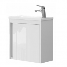 Тумба с раковиной Devit Small 063050W, 50 см, белый глянец Тумба с раковиной Devit Small 063050W, 50 см, белый глянец
