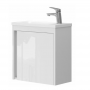 Тумба с раковиной Devit Small 063050W, 50 см, белый глянец