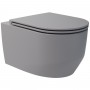 Унитаз подвесной Devit Art 3.0 3030140G безободковый с крышкой soft-close, Vortex Flush, серый мат