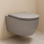 Унитаз подвесной Devit Art 3.0 3030140G безободковый с крышкой soft-close, Vortex Flush, серый мат
