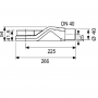 Сифон плоский для душевого канала DN 40 TECEdrainline TECE 650004