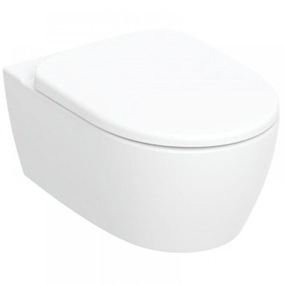 Унитаз подвесной Geberit Smyle Round 503.226.01.1 с крышкой Soft Close, QuickRelease