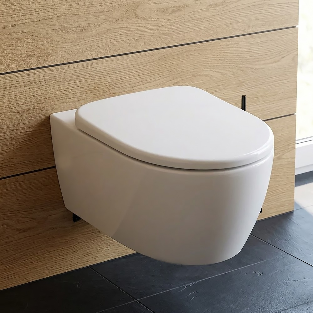 Унитаз подвесной Geberit Smyle Round 503.226.01.1 с крышкой Soft Close, QuickRelease