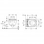 Унитаз подвесной Geberit Smyle Round 503.226.01.1 с крышкой Soft Close, QuickRelease