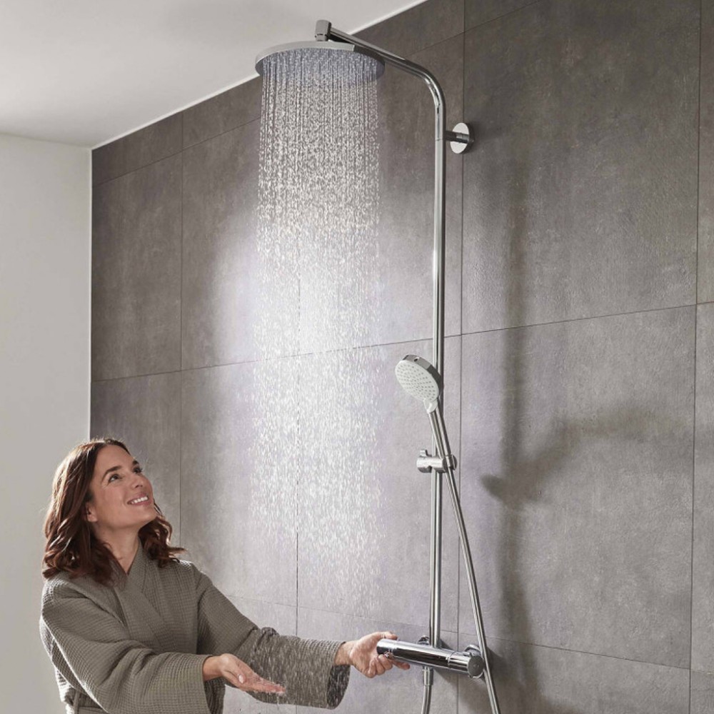 Душевая система Hansgrohe Crometta 27267000 S 240 1jet Showerpipe с термостатом хром