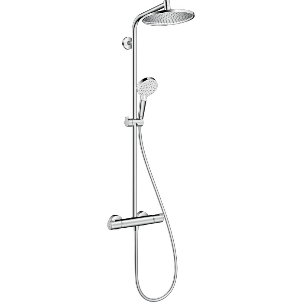 Душевая система Hansgrohe Crometta 27267000 S 240 1jet Showerpipe с термостатом хром
