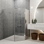 Душова кабіна Devit Art 3.0 SE0240 п'ятикутна, розпашна, 100х100 см, скло прозоре, профіль хром