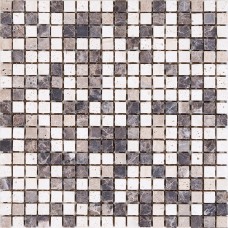 Мозаика Mozaico De Lux K-Mos Travertino Mix Emperador 30,5х30,5 см Мозаика Mozaico De Lux K-Mos Travertino Mix Emperador 30,5х30,5 см