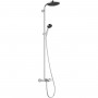 Душевая система Hansgrohe Activera S 240 1jet EcoSmart 28871000, с термостатом Ecostat Fine, хром