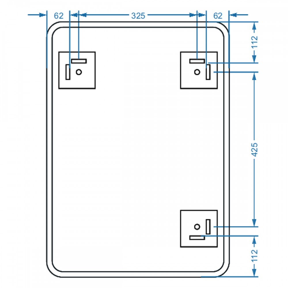 Зеркало Devit Basic 4500700 500х700 мм закругленное