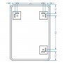 Зеркало Devit Basic 4500700 500х700 мм закругленное