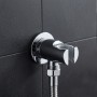 Шланговое подключение Devit Flow D113100000020C с держателем ручного душа, хром