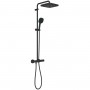 Душевая система Grohe Tempesta System 250 Cube 266892431 с термостатом, черный матовый