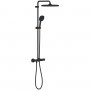 Душевая система Grohe Tempesta System 250 Cube 266892431 с термостатом, черный матовый