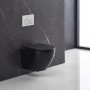 Подвесной унитаз Devit Flow DFL0460111MB 490?365?370 мм с крышкой soft-close, матовый черный