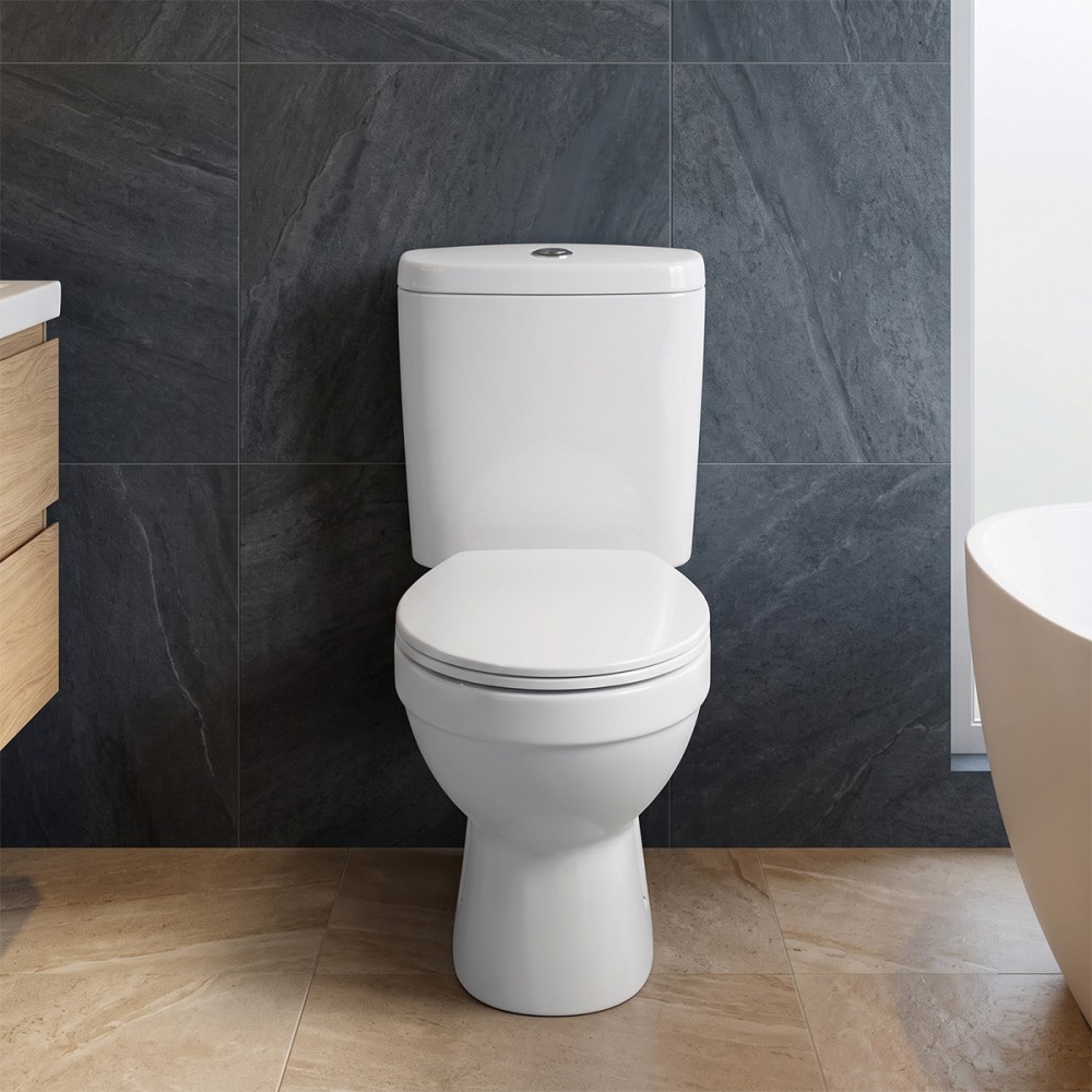 Унитаз-компакт Primera Carlos PC001C010W с крышкой soft-close, белый