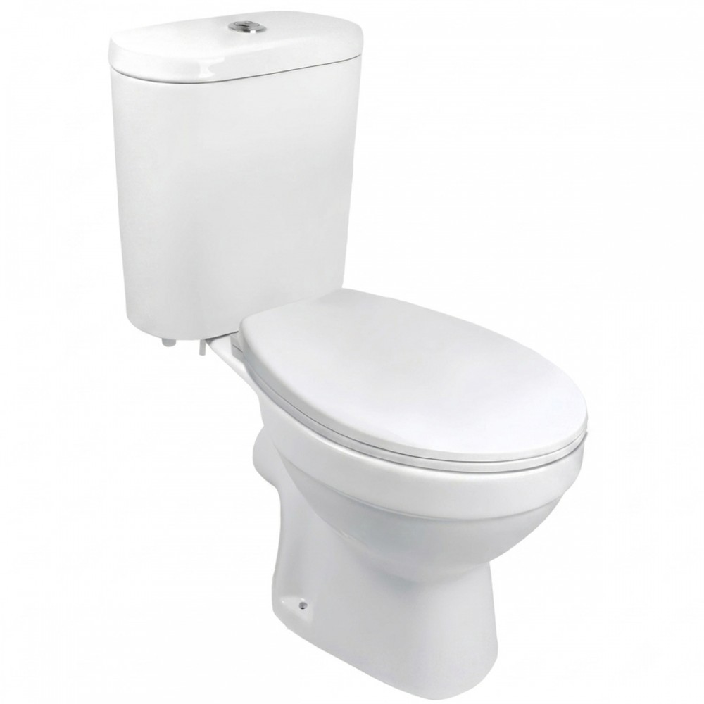 Унитаз-компакт Primera Carlos PC001C010W с крышкой soft-close, белый