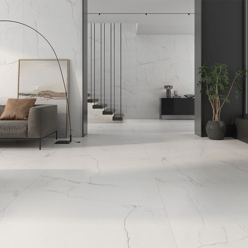 Керамогранит Almera Ceramsca (Spain) Lab. Bianco Mare Bianco 120x120 см