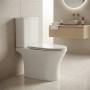 Унитаз-компакт Hes Aruba HAR650R безободковый с крышкой белый