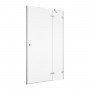 Душевые двери Ronal Annea AN13WD12005007 120х200 см с фиксированной стенкой и L-креплением, распашные