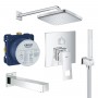 Душевая система скрытого монтажа Grohe Eurocube Tempesta Cube 250 UA26417SC2 на 3 потребителя