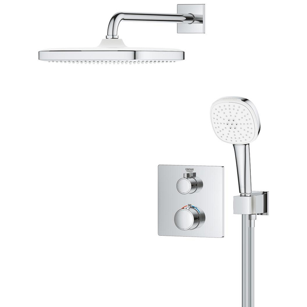 Душевая система скрытого монтажа с термостатом Grohe Grohtherm 34871000