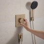 Ручной душ Hansgrohe Raindance Alive Select S, 24511140 EcoSmart, бронза