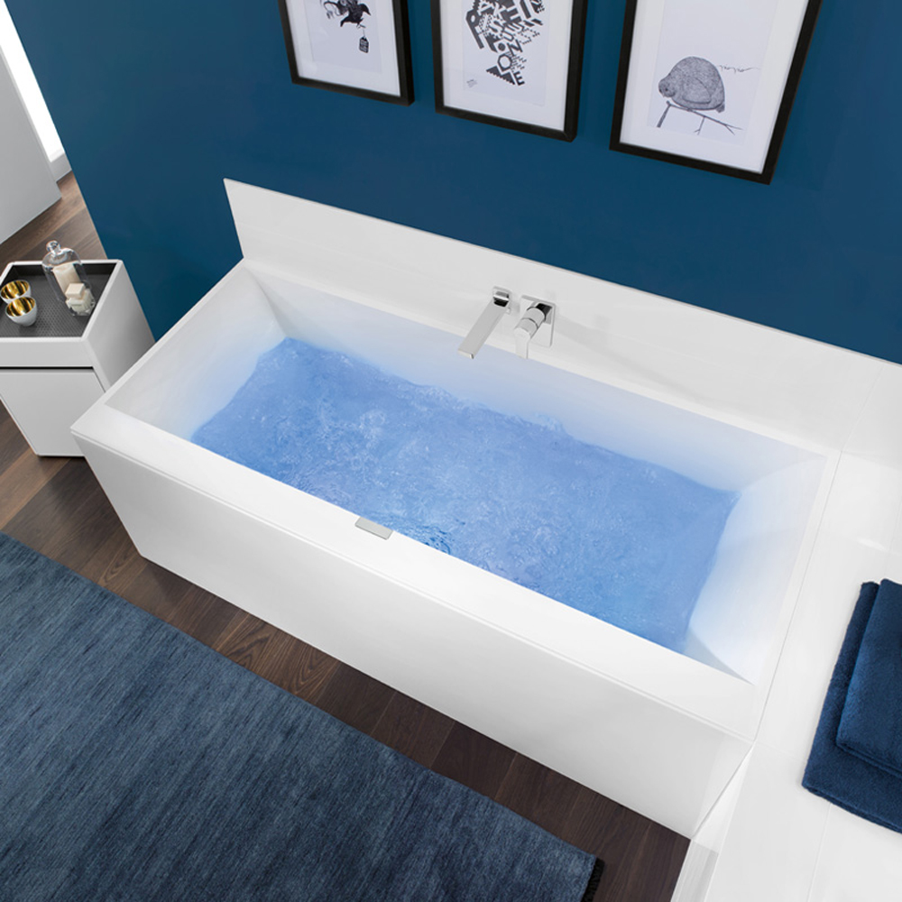 Квариловая ванна Villeroy&Boch Squaro uBQ170SQE2DV-01 170х75см