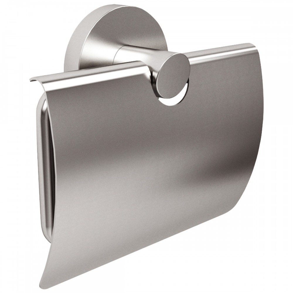 Держатель для туалетной бумаги с крышкой Devit Flow DFL40000618BN, Brushed Nickel PVD