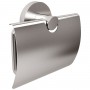 Держатель для туалетной бумаги с крышкой Devit Flow DFL40000618BN, Brushed Nickel PVD