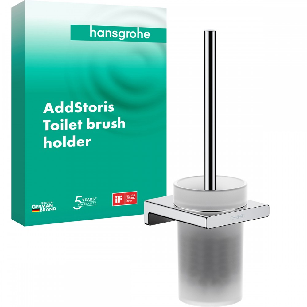 Щетка для унитаза Hansgrohe AddStoris 41752000 с держателем хром