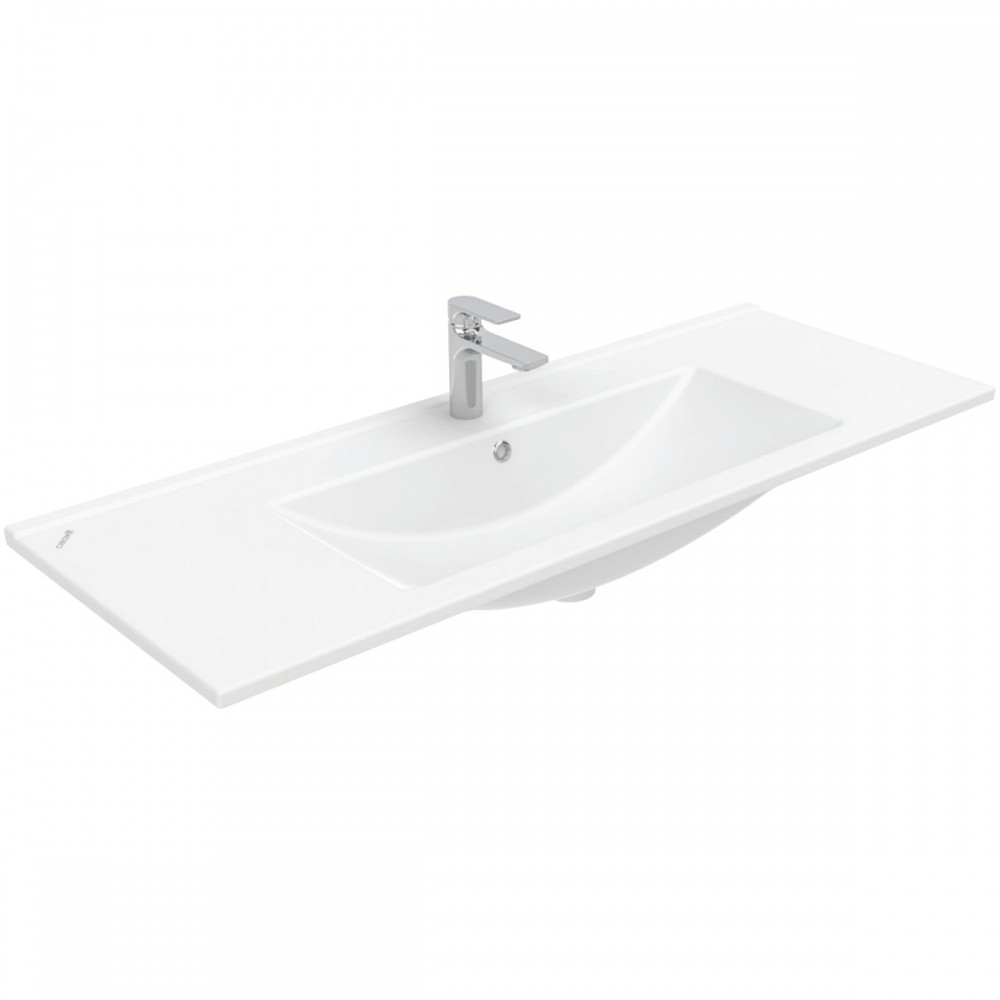 Тумба Creavit Alinda AD0120.10.PB 120 см с раковиной SU120, белый
