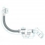 Сифон для ванны Devit DVSE141 пластиковый 40, автомат, колено 45'