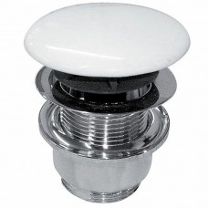 Донний клапан для раковини Kerasan 9233 01 click/clack постійний, білий